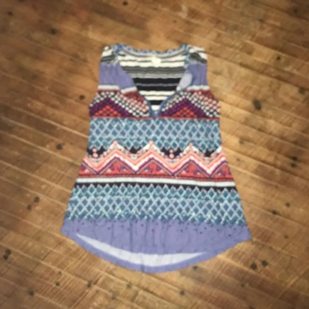 XS Meadow Rue sleeveless  stripe top